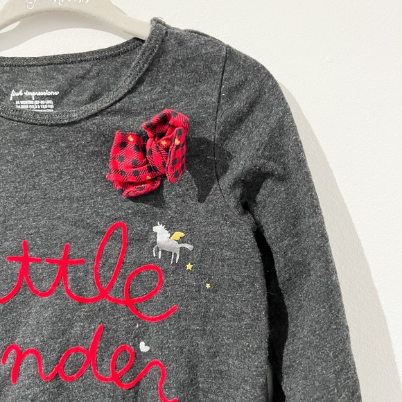 First Impressions Girls Holiday Top - Picture 2 of 4